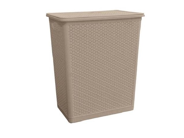 Корзина для белья Wenge 35л, 399х272х460 мм (бежевый)